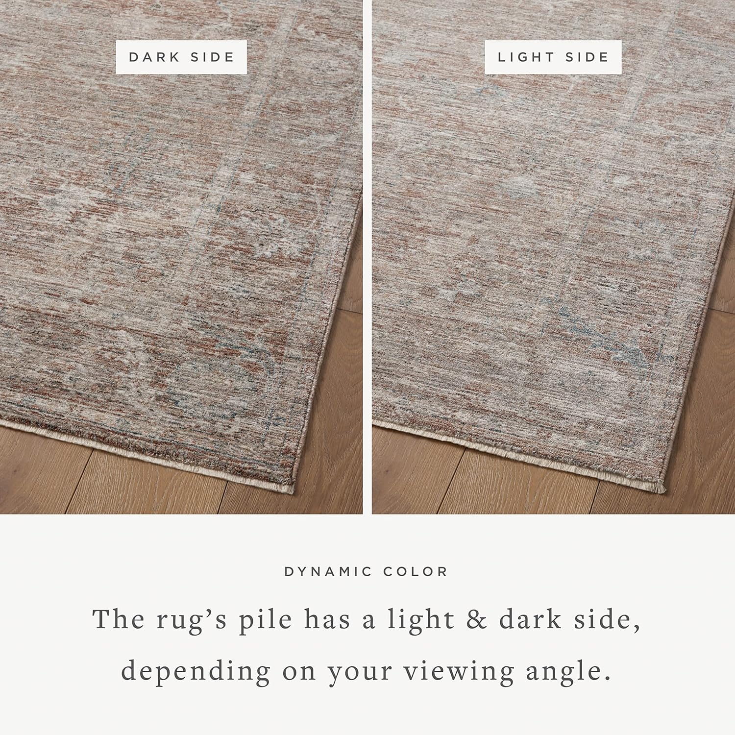 Loloi Magnolia Home by Joanna Gaines x Millie Brick/Fog 7'10" x 10' Area Rug T47527