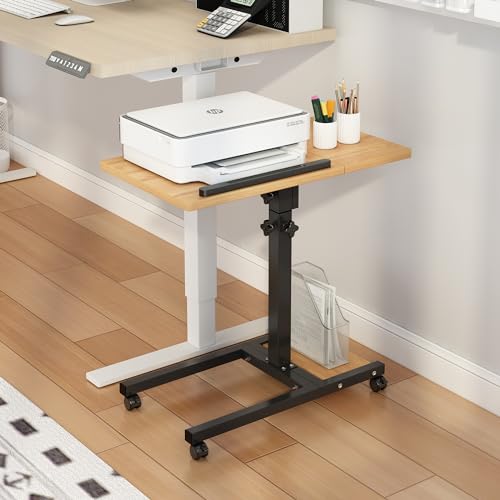 Mobile Adjustable Height Laptop Stand with Wheels and Mouse Pad V910
