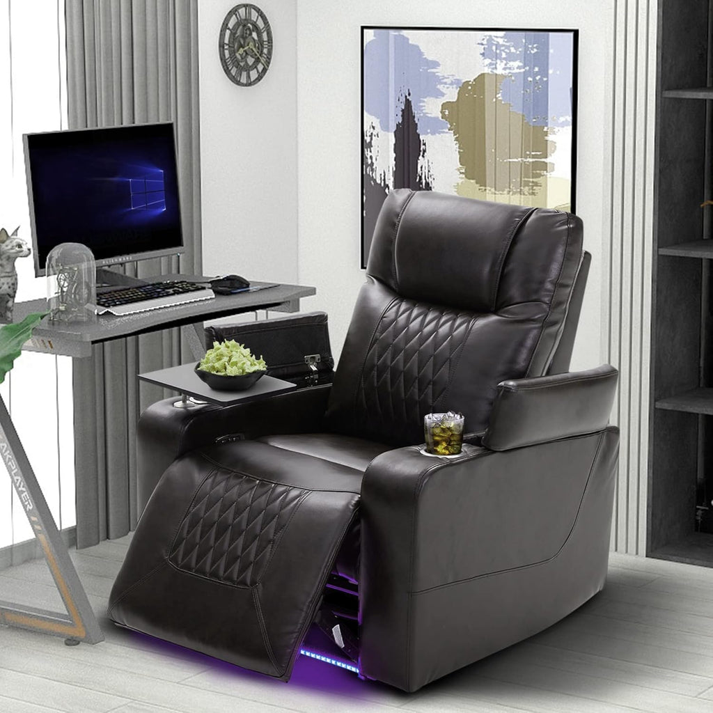 Power Recliner Chair with USB Port and Cup Holders V5004