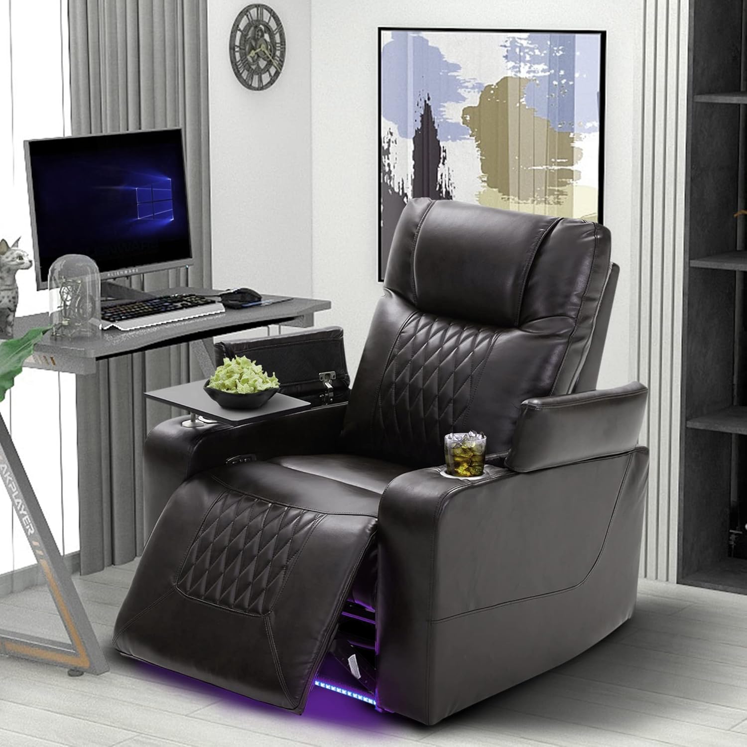 Power Recliner Chair with USB Port and Cup Holders V5004