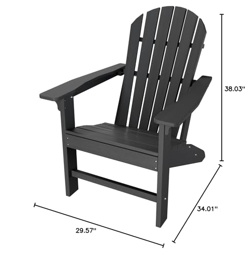 Adirondack Chair Set of 4, HDPE Outdoor Patio Chair, Blue Y875881