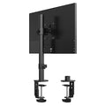 Pholiten Monitor Mount for Most 13-32" Computer Screens up to 22lbs,Adjustable Single Desk Monitor Stand with Tilt Swivel Rotation, VESA 75x75mm/100x100mm