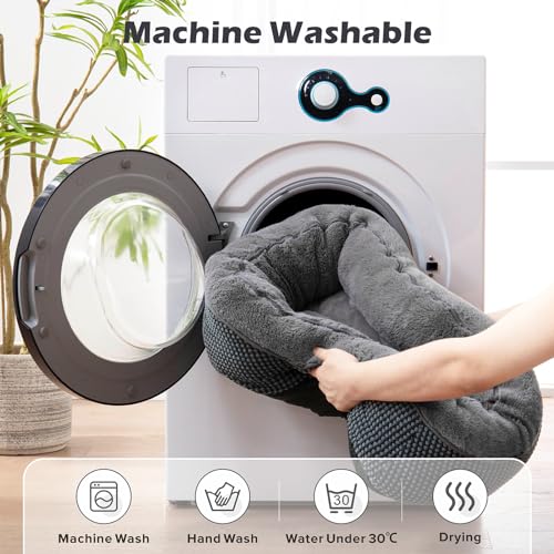 INVENHO Small Dog Bed Washable Orthopedic Pet Bed with Anti-Slip Bottom A5449
