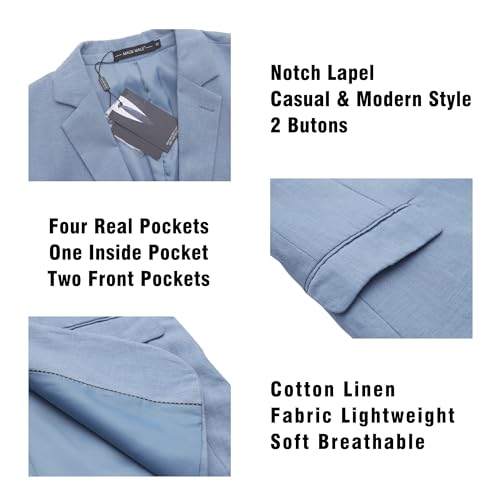 MAGE MALE Mens Casual Blazer Lightweight Suit Jacket T133