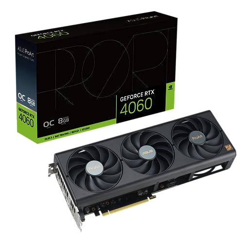 ASUS Dual GeForce RTX 4060 OC Edition 8GB GDDR6 (PCIe 4.0, 8GB GDDR6, DLSS 3, HDMI 2.1a, DisplayPort 1.4a, 2.5-slot design, Axial-tech fan design, 0dB technology, and more)