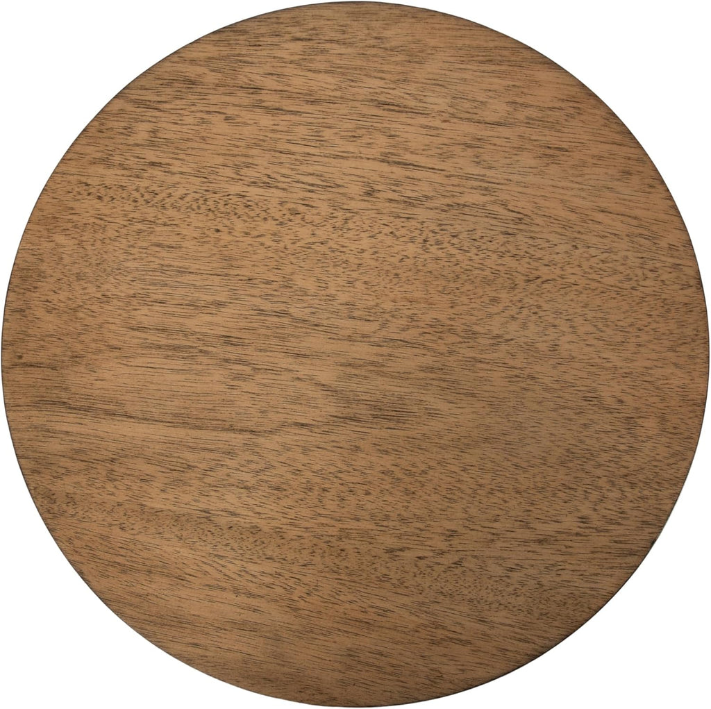 Kate and Laurel Foxford Two-Tier Circle Plant Stand, 12x12x30, Natural F758083