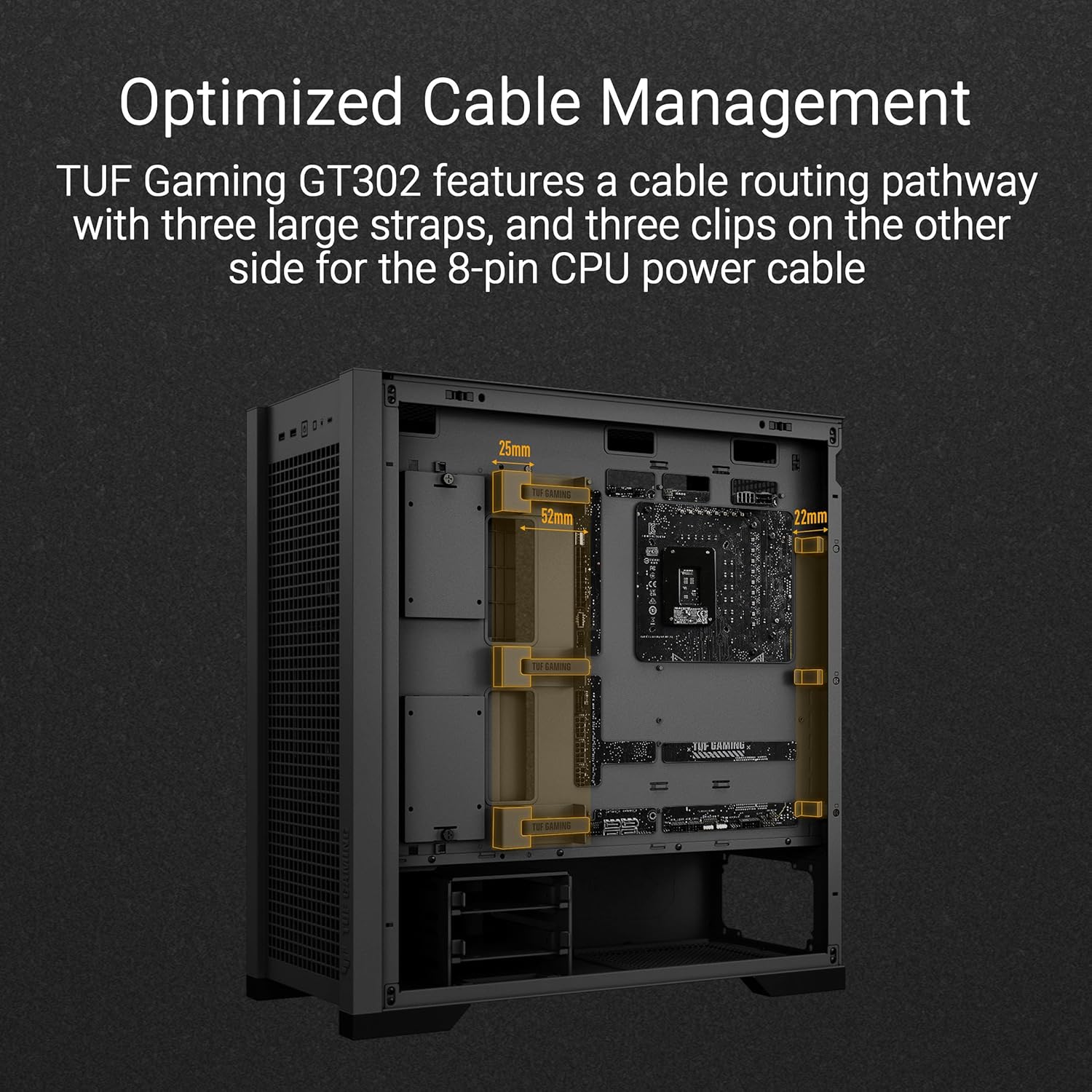 ASUS TUF Gaming GT302 ARGB ATX Mid-Tower PC Case, Black K34131