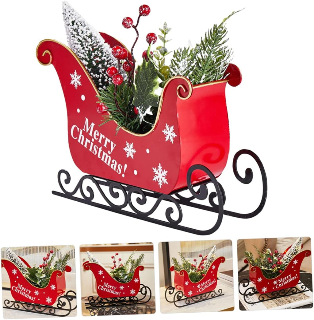 ifundom Christmas Sleigh Iron Table Decor C587925