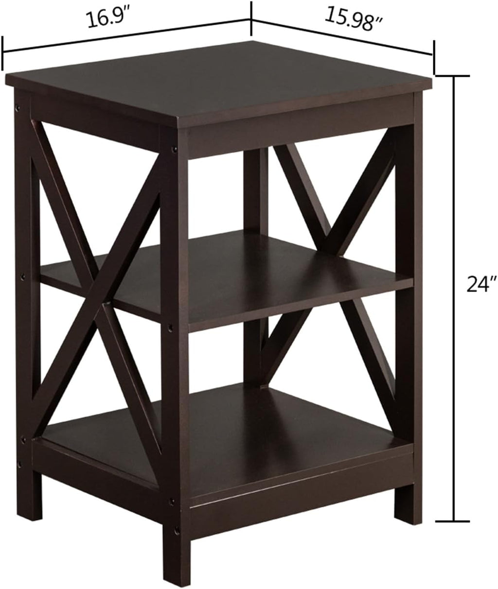 Sofa Side Table, Small Mobile Corner Table with Wheels G96028