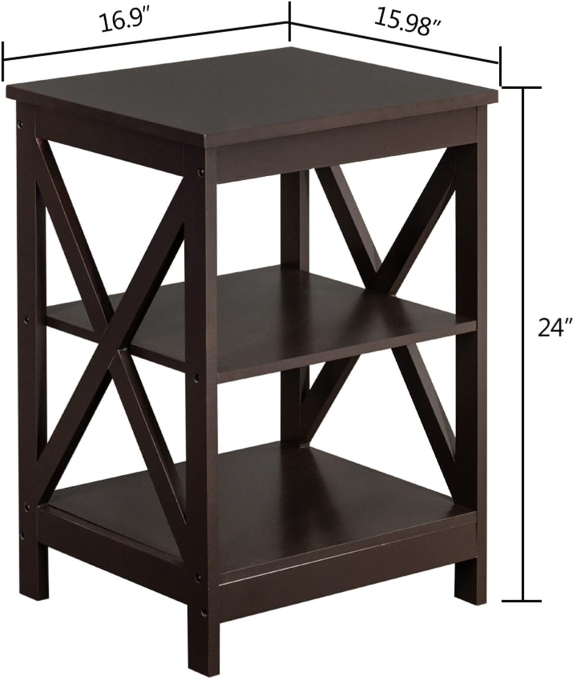 Sofa Side Table, Small Mobile Corner Table with Wheels G96028