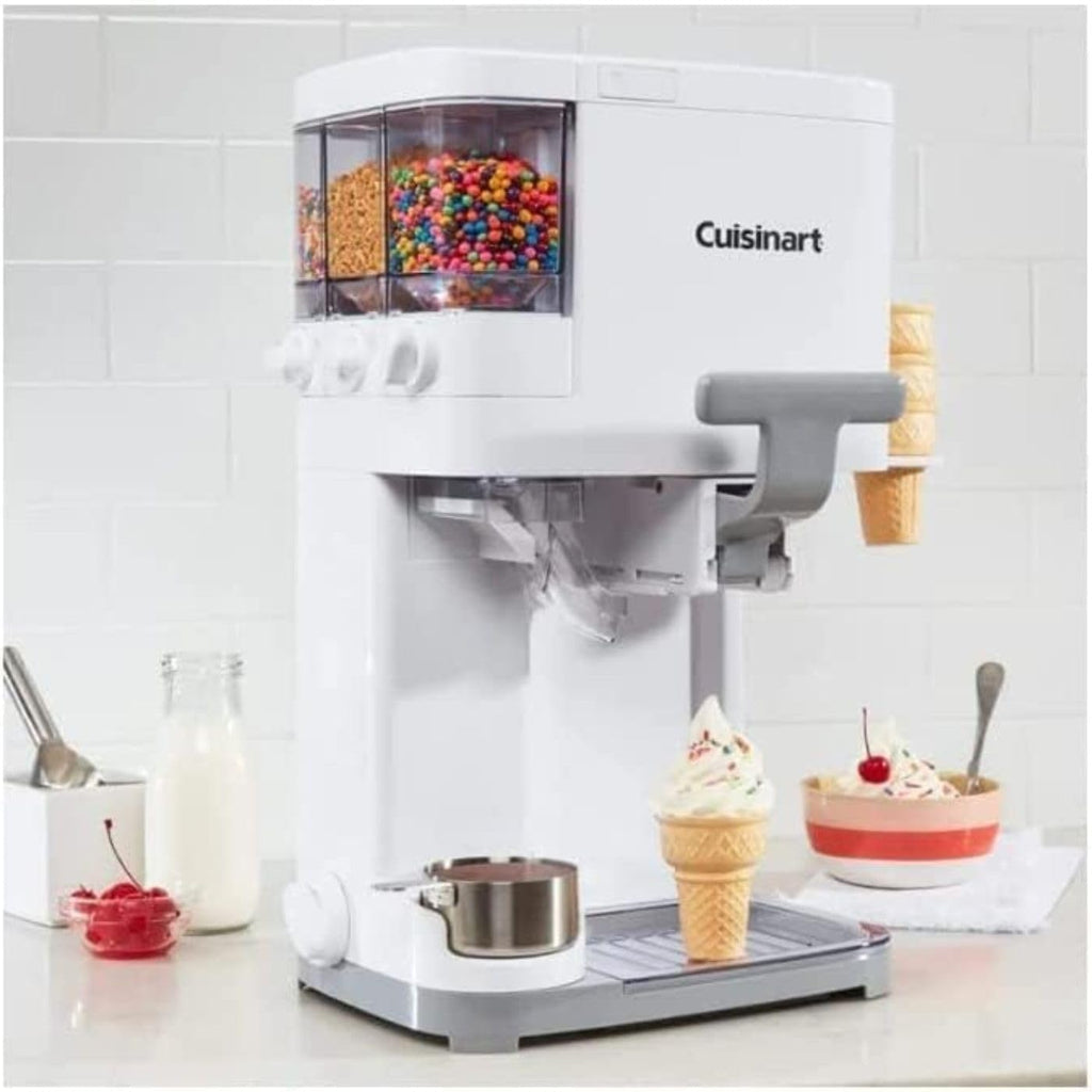 Cuisinart Soft Serve Ice Cream Machine, 1.5 Quart, White, ICE-48 B167885