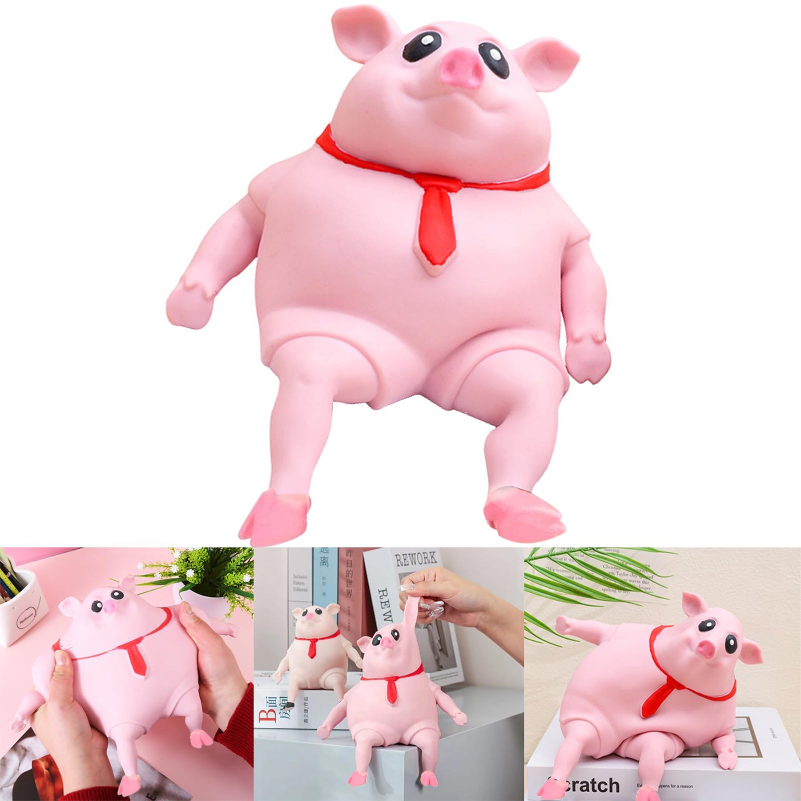 FeiraDeVaidade Pig Stress Toys Anti-Anxiety Squeeze Ball L5731