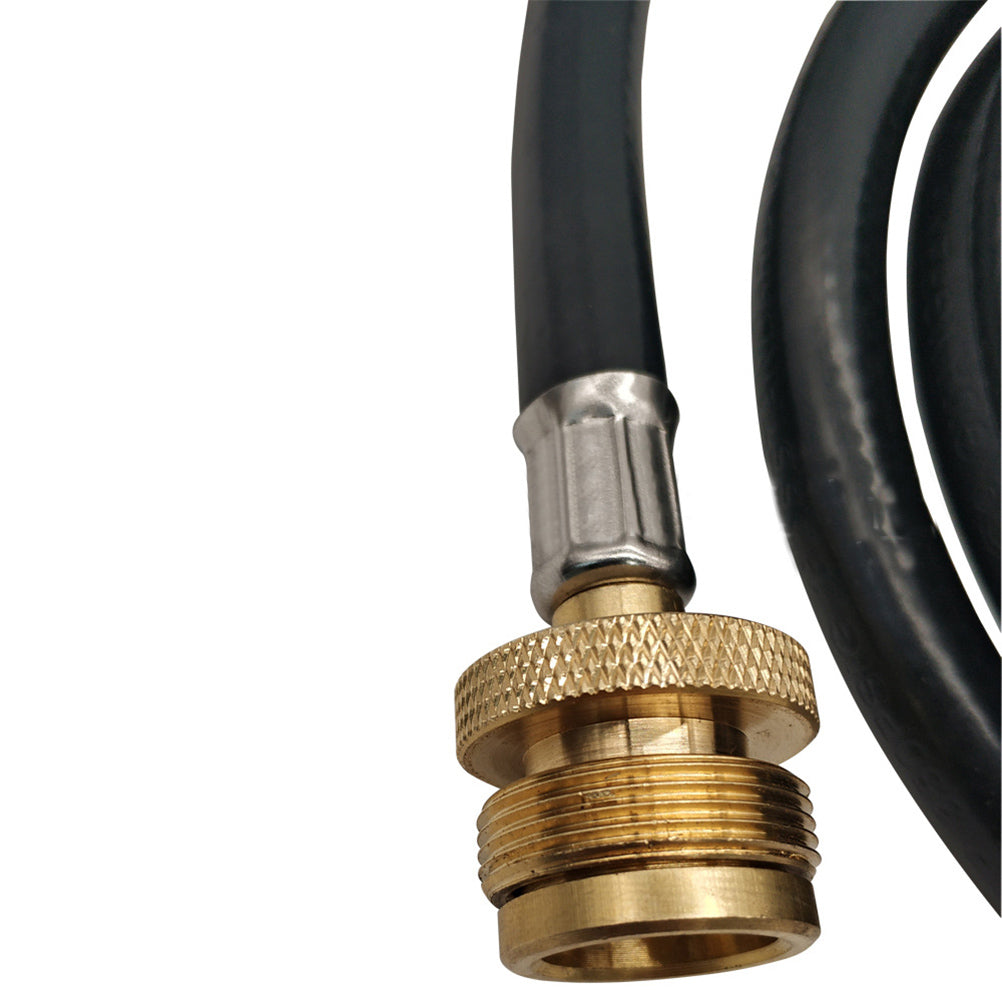 Propane Refill Adapter for Camping Stove Gas Hose, 20LB, 6 Feet, Black H237953