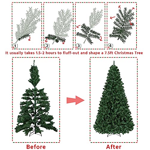 Yaheetech 6ft Premium Spruce Hinged Artificial Christmas Tree with 796 Branch Tips F6591