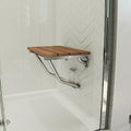 DreamLine SHST-02-TN Shower Seat, 20" W x 14" D, Teak
