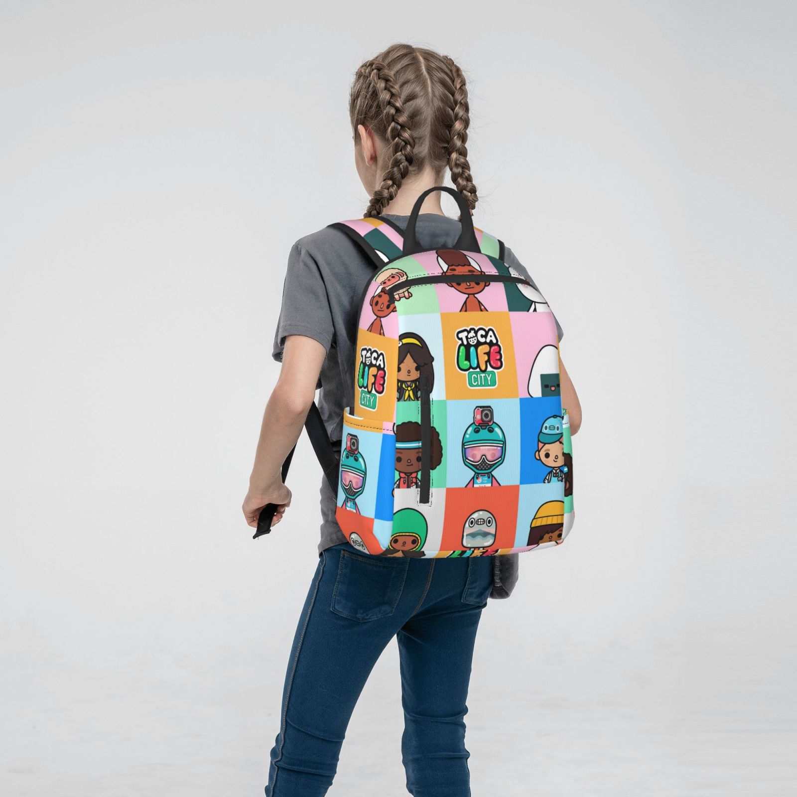 Toca Boca Life Backpack Student School Bag Lightweight Unisex D387651