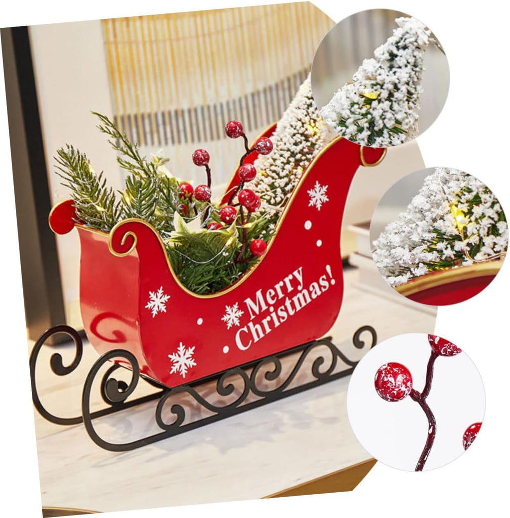ifundom Christmas Sleigh Iron Table Decor C587925
