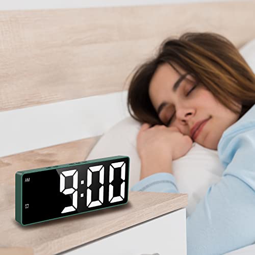 Digital Alarm Clock with USB Charging Port, Dual Alarm, Snooze W92149