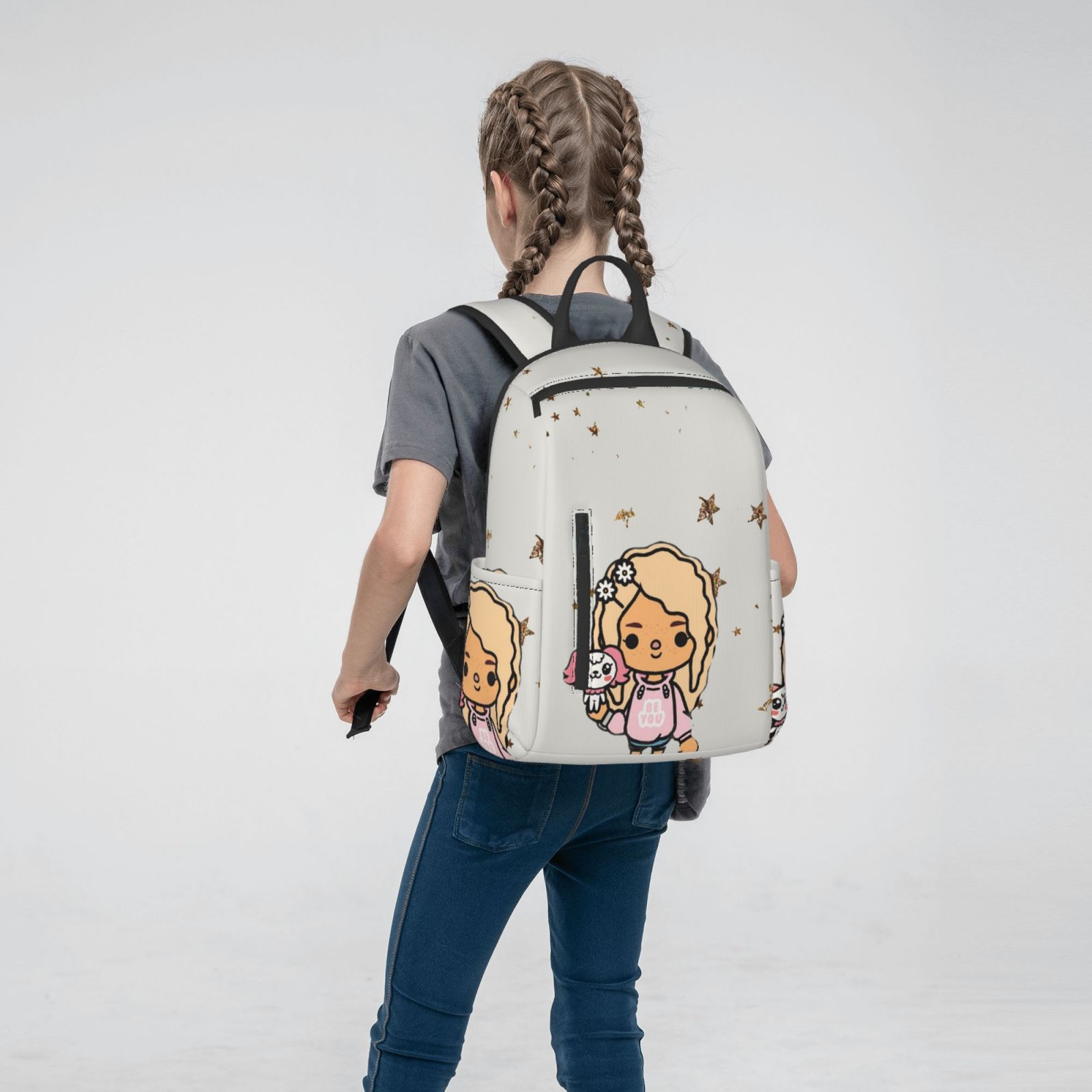 Toca Boca Life Backpack Student School Bag Lightweight Unisex Y145