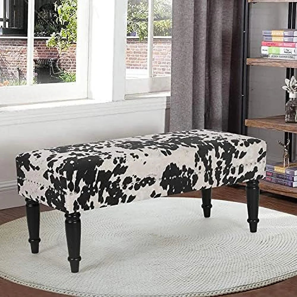 KHBIULIFE 39" Mid Century Modern Upholstered Bench for Bedroom Entryway and Living Room K3069