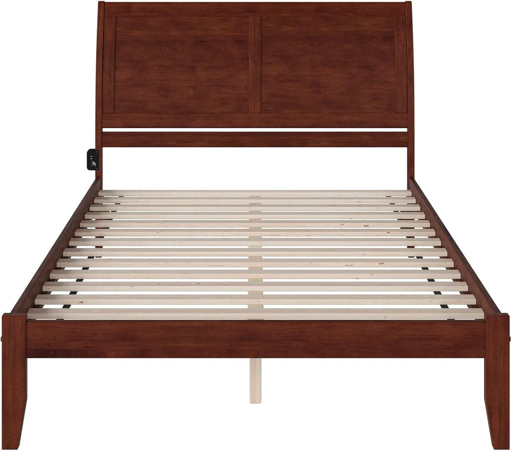 AFI Portland Low Profile Wood Platform Bed King Walnut G882
