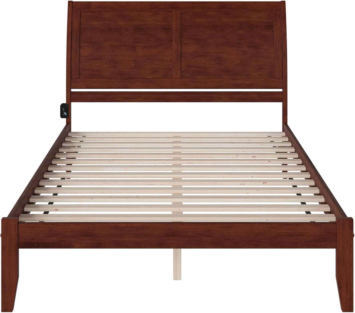 AFI Portland Low Profile Wood Platform Bed King Walnut G882
