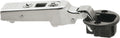 Blum 75T4100 Clip Top Full Overlay Screw-On Glass Cabinet Door Hinge with 94-Degree Opening Angle and Self Close Function - Black/Nickel