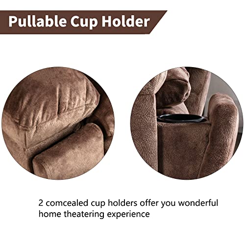 CANMOV Large Power Lift Recliner Chair with Massage and Heat for Elderly, Dark Grey C40946