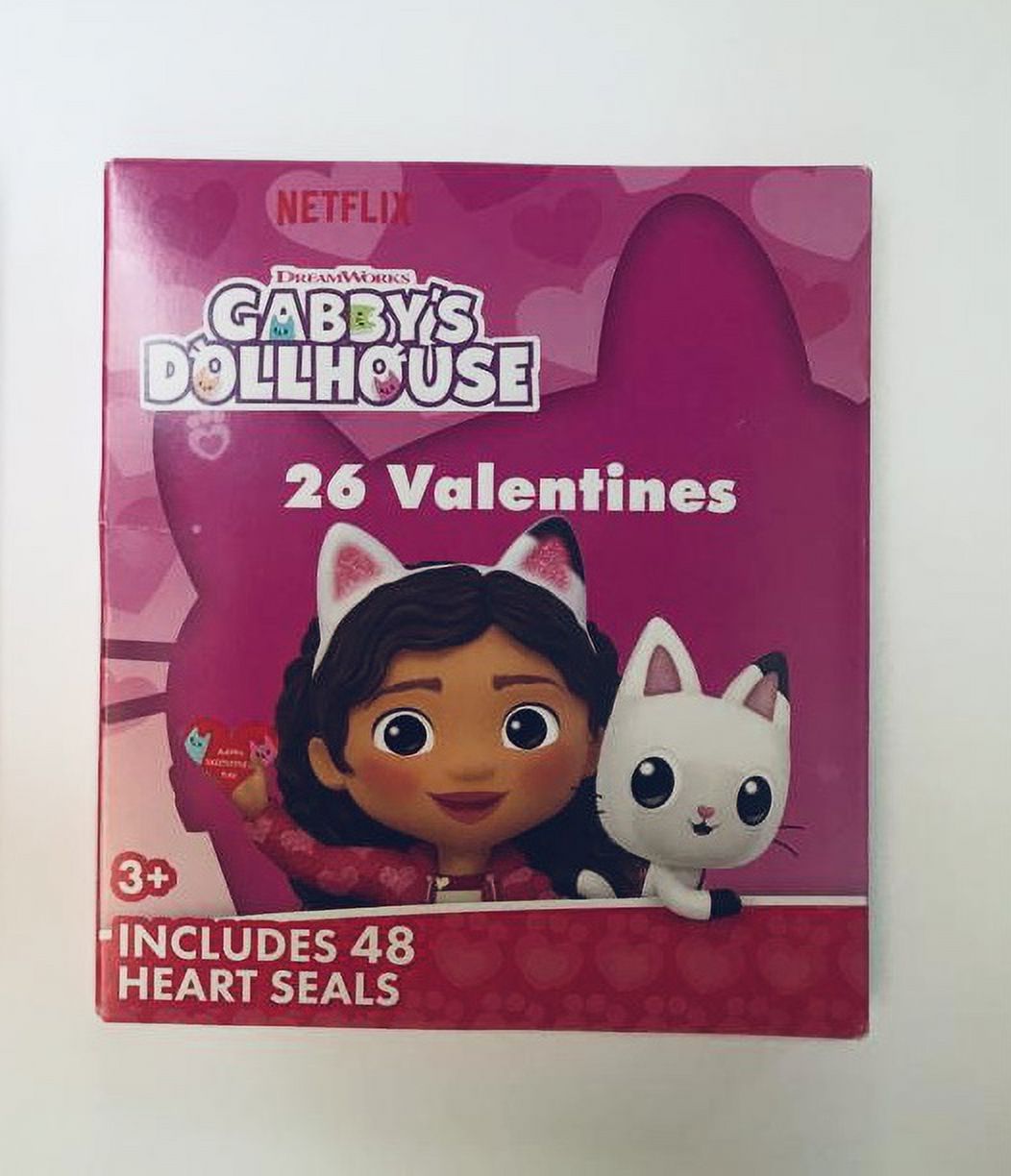 CGT Mini Gabby's Dollhouse 26 Heart Seals and Valentines Decorative Favors (Pack of 2) D352