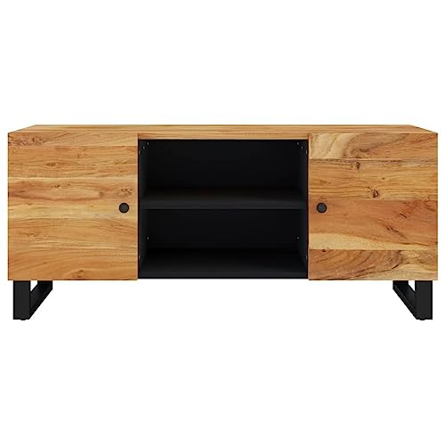 Acacia Wood TV Stand with 4 Compartments U222
