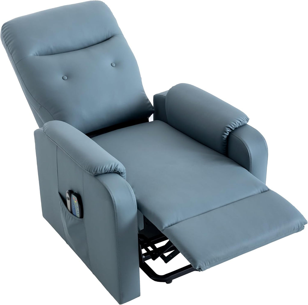 Power Lift Chair for Elderly with Heated Massage, F-Blue W13612