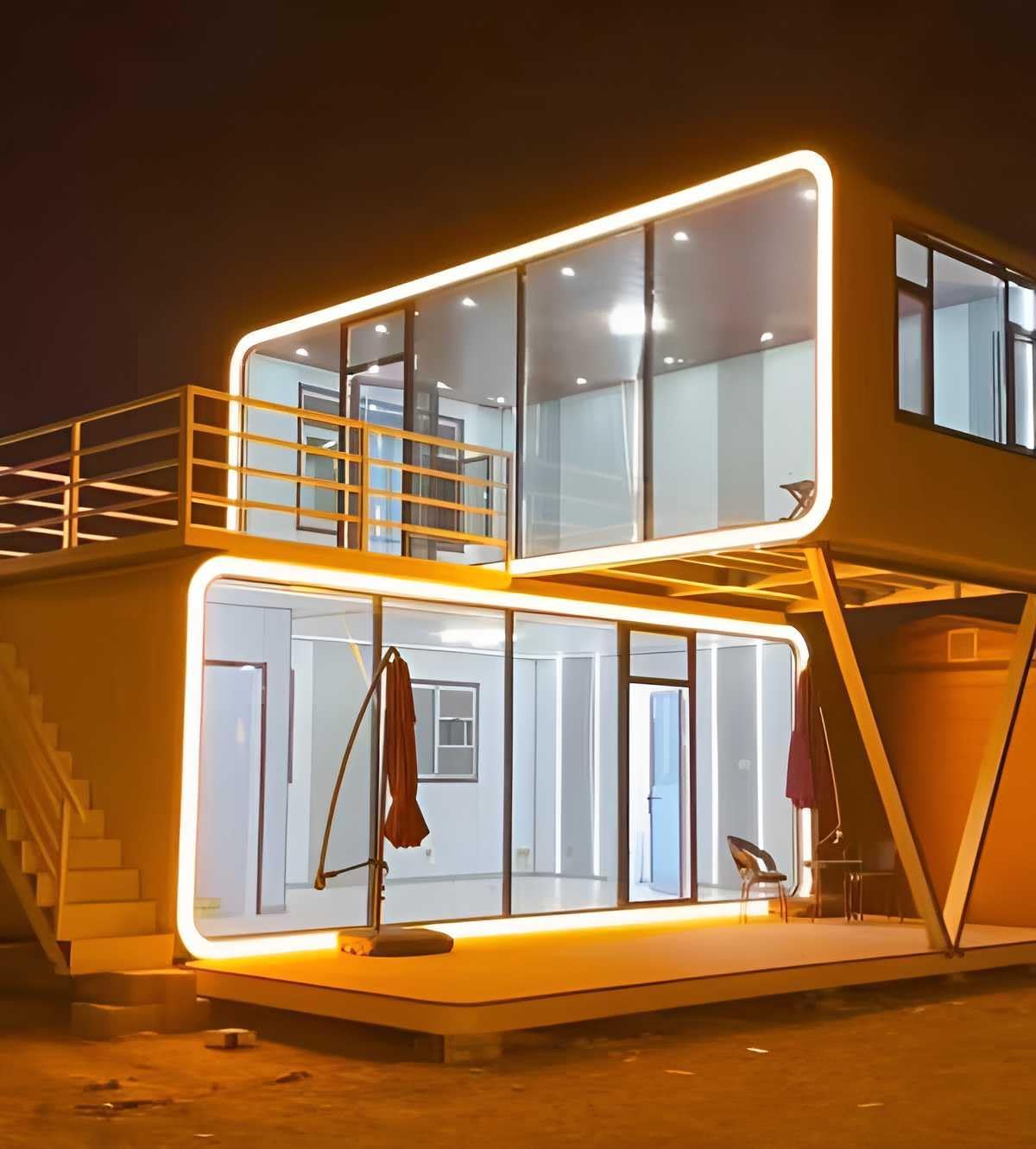 Detachable 2 Story Pod House with Kitchen and Bathroom A240