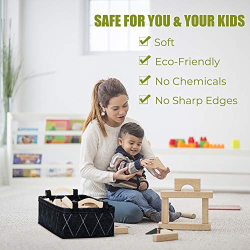 Narrow Long Storage Basket Bin for Closet Toys Towels Organizer J660