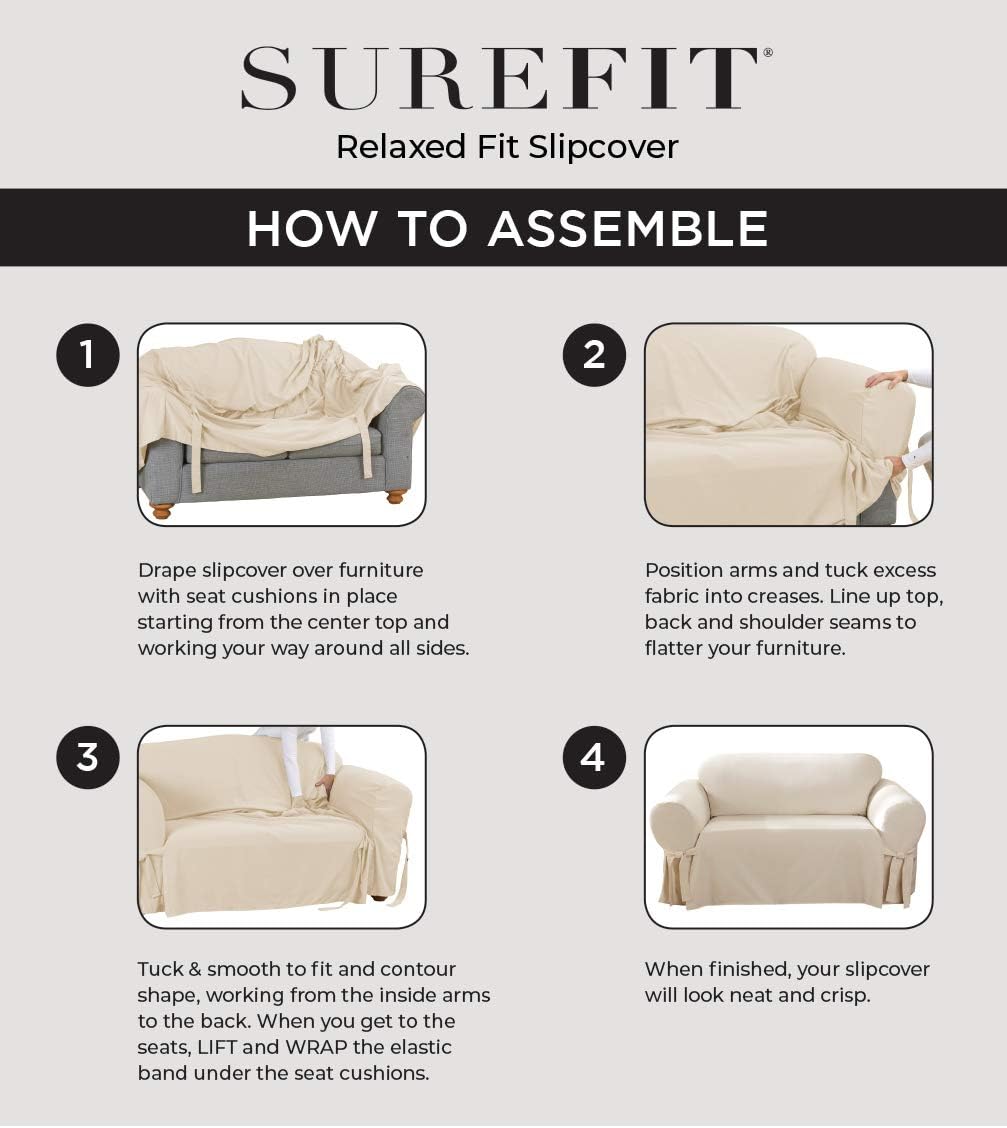 Matelasse Damask Loveseat Furniture Cover, Box Cushion, White M7041