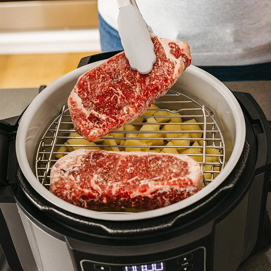 Ninja OP302 Foodi 6.5 Quart Pressure Cooker & Air Fryer, Black/Gray (Refurbished) H985547