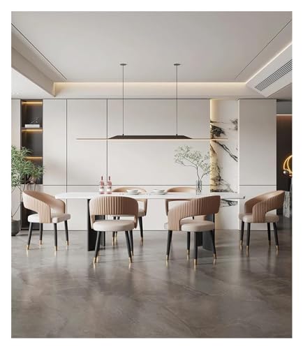 Italian Luxury PU Leather Dining Chair Office Modern Armchair R843