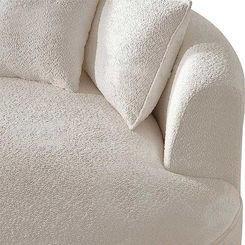 Modern Sectional Curved Sofa Couch for Living Room, 5-Seat Eco-leather, Orange X886073