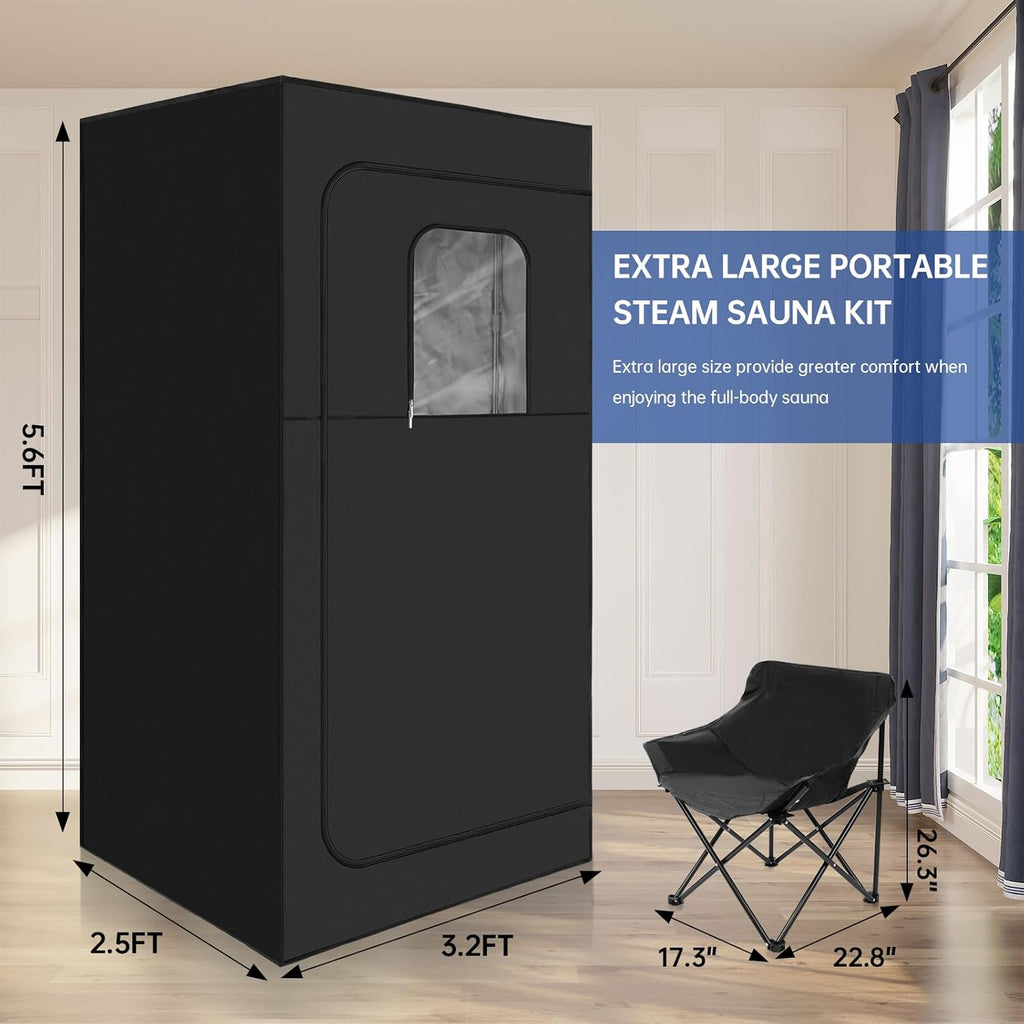 Portable Steam Sauna for Home Spa with 600D Canvas Tent and 1000W Steamer I261606
