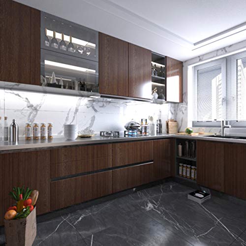 Walnut Contact Paper 24x354 inch Brown Wood Vinyl Wrap for Countertops Y5592