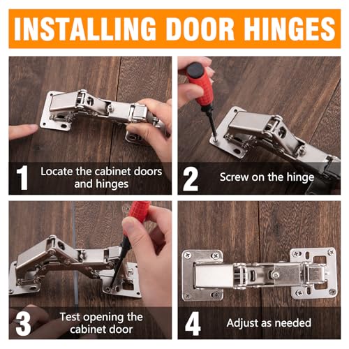 2 Pack 170° Full Overlay Concealed Door Hinge for Corner Kitchen Cabinet B760344