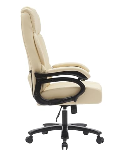 Big and Tall Executive Office Chair Heavy Duty Leather with Lumbar Support P744218