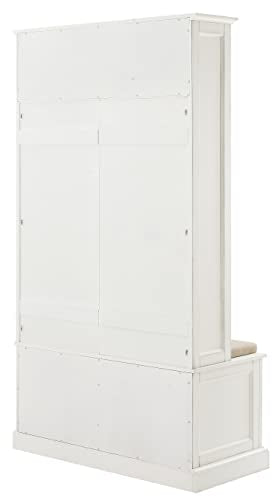 Crosley Furniture Holbrook Hall Tree, Distressed White F286
