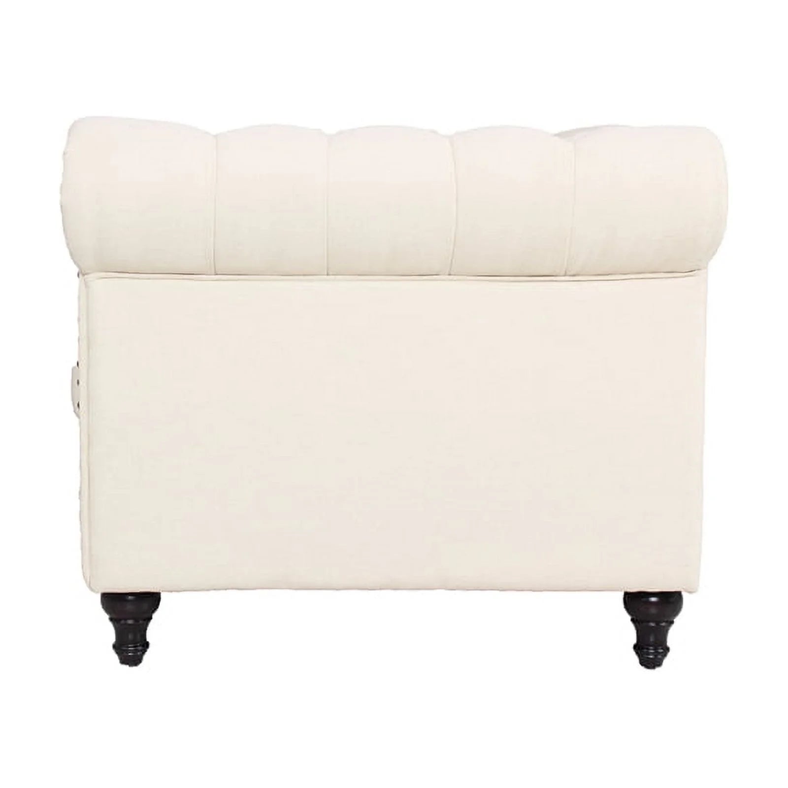 Home Square 3 Piece Living Room Set with Loveseat and Two Accent Chairs in Cream M6070