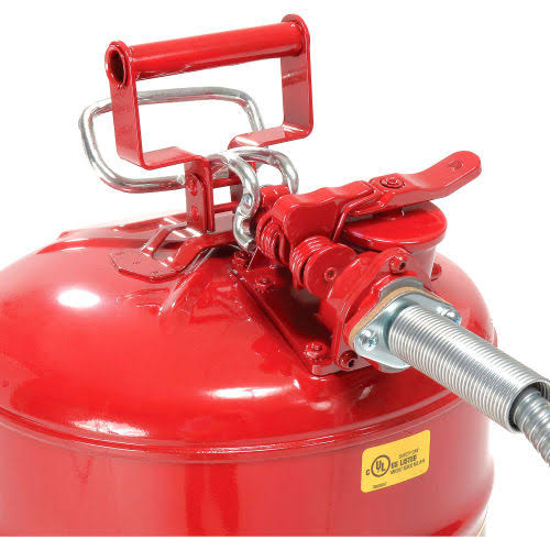 Justrite 5 Gallon Red Safety Can Type II AccuFlow I67357