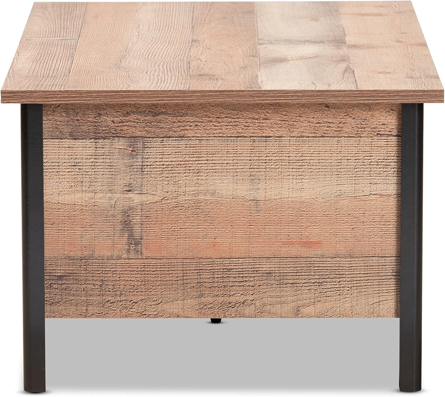 Baxton Studio Vaughan Coffee Table, Oak Brown/Black P22114