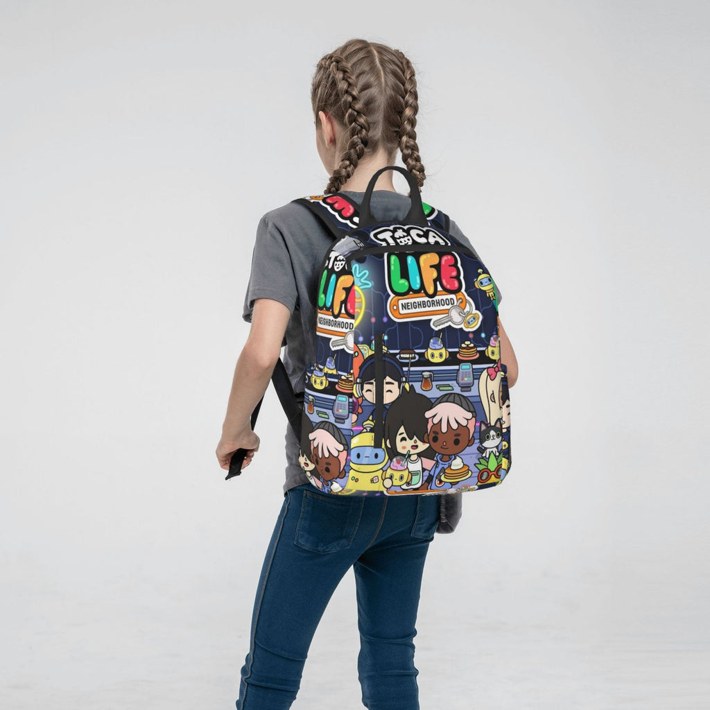 Toca Boca Party Life Backpack Student School Bag Lightweight Unisex K18284