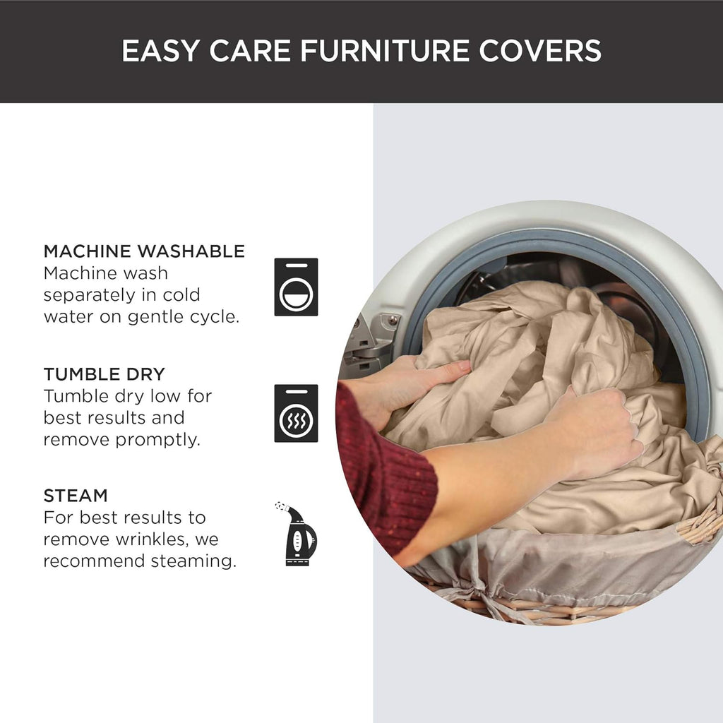 Matelasse Damask Loveseat Furniture Cover, Box Cushion, White M7041