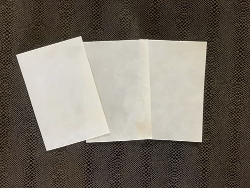 Goatskin Parchment real vellum leather Premium Sheet MANUSCRIPT Vellum Parchment Leather Premium Sheets Goatskin parchment with Luxurious Antique Finish for Calligraphy Painting (8 × 12* (1 Sheet))