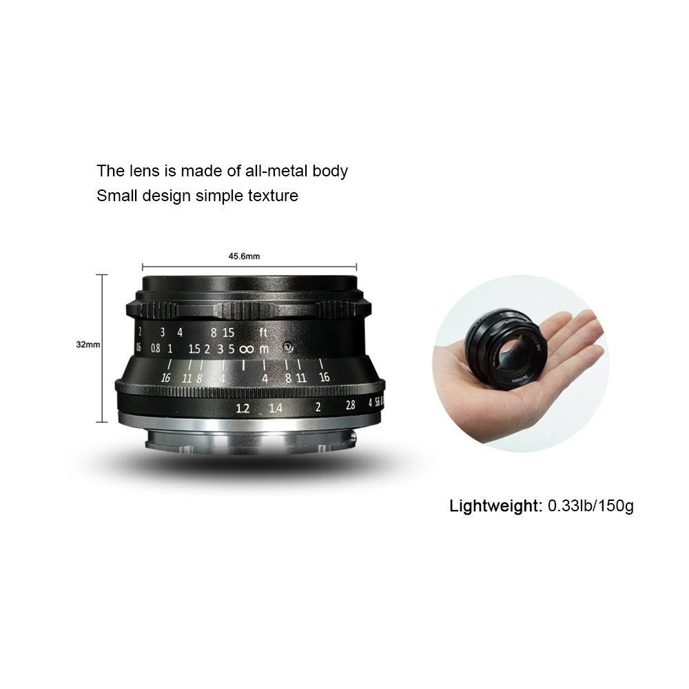 7artisans 35mm f/1.2 Lens for Fujifilm X Mount, Black J709