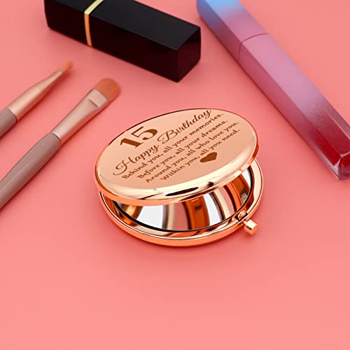 Sweet 15 Birthday Compact Mirror for Girls Z11054